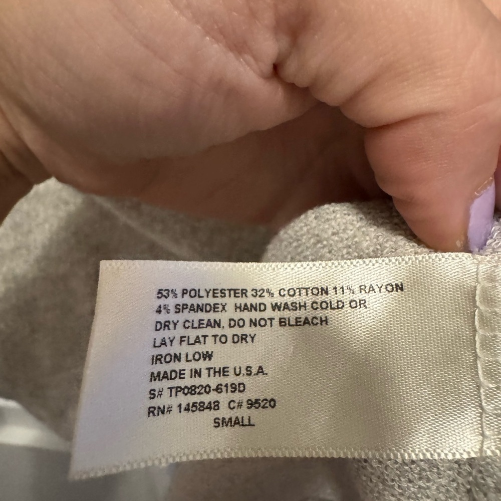 Everly Heather Gray Long Sleeve Top - Picture 4 of 5